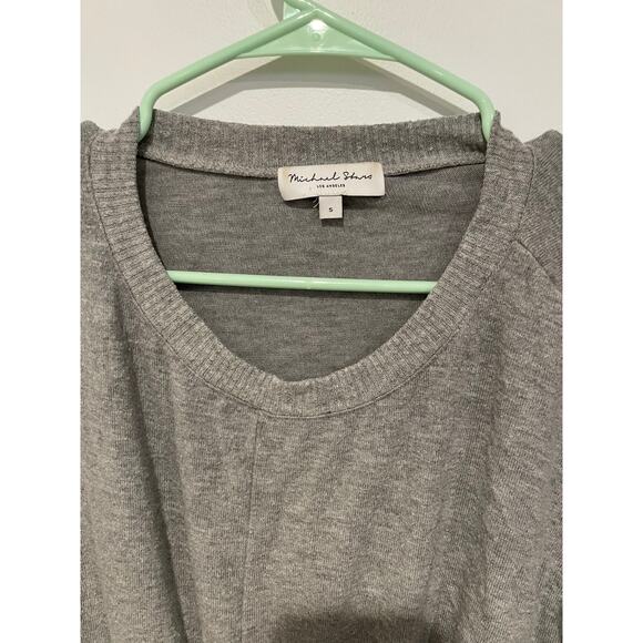 Vintage Michael Stars Los Angeles grey cinched sweater small - Picture 4 of 4